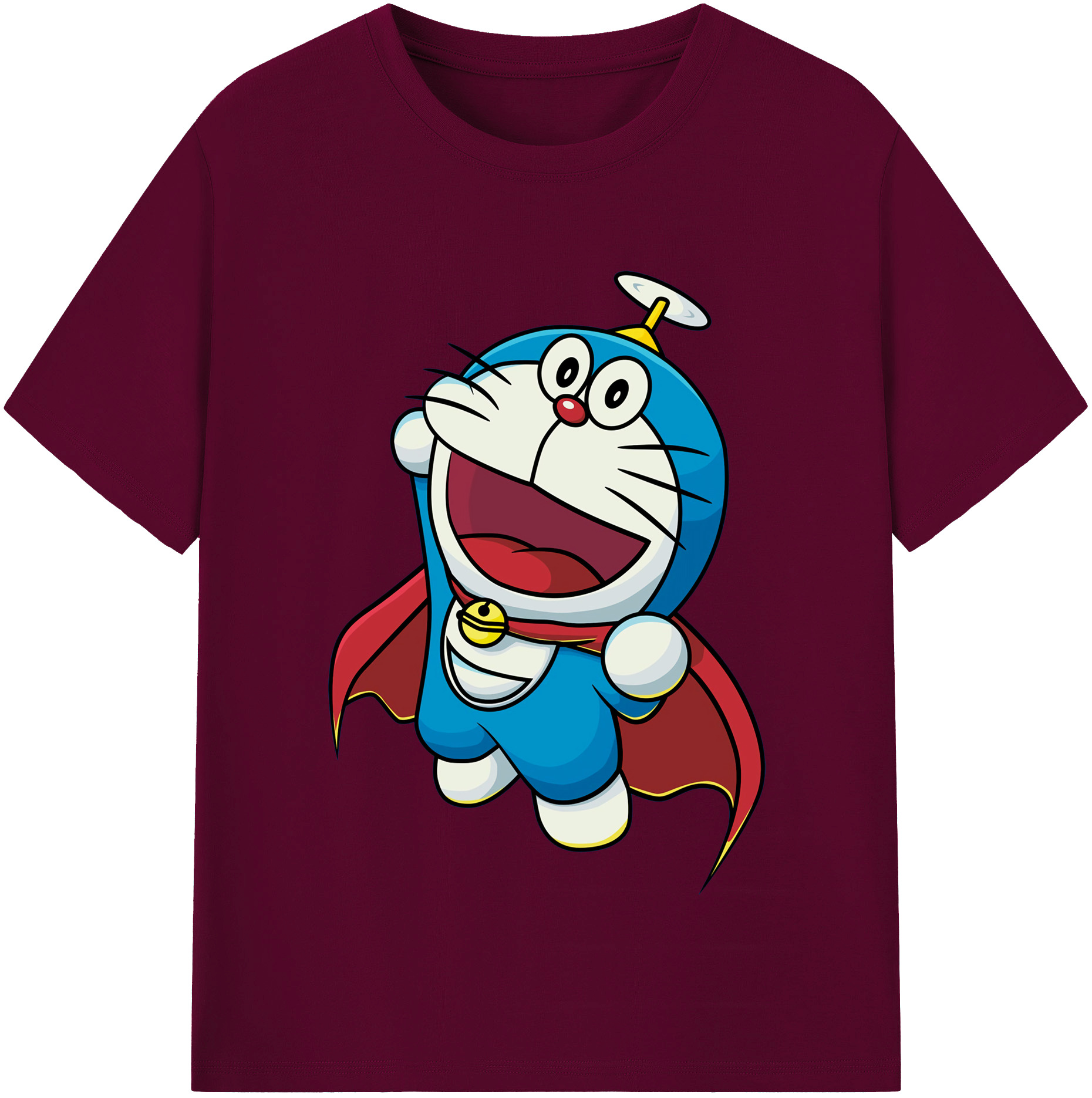 （画像用） ドラえもん Doraemon レディースカジュアルプリントTシャツ（綿100％）